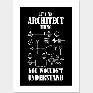 It's an Architect Thing - White Posters and Art